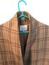 Vince. Plaid Tan Coat Size S - photo 2