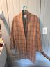 Vince. Plaid Tan Coat Size S - photo 5