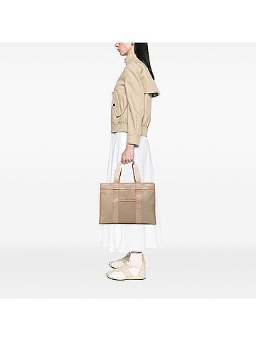 Fendi Zucca Trimmed Canvas Tote (view 2)
