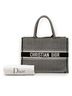Dior 100% Canvas Black Medium Canvas Houndstooth Embroidered Book Tote One size - photo 8