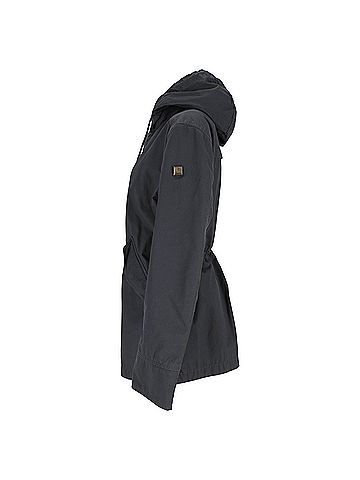 HUGO BOSS Boss by Hugo Boss Hooded Parka Jacket in Black Cotton (view 2)