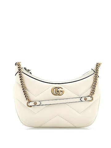 Gucci GG Marmont Chain Moon Hobo Matelasse Leather Small (view 1)