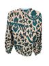 Ulla Johnson Floral Pink Green Long Sleeve Blouse Size 8 - photo 3