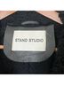 STAND STUDIO Solid Black Faux Leather Jacket Size M - photo 3