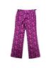 Tory Burch Floral Pink Purple Linen Pants Size 4 - photo 2