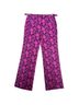 Tory Burch Floral Pink Purple Linen Pants Size 4 - photo 1