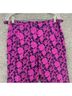 Tory Burch Floral Pink Purple Linen Pants Size 4 - photo 4