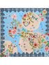 Johnny Was 100% Silk Floral Multi Color Silk Scarf Size 42 by 43 inches - photo 1
