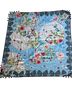 Johnny Was 100% Silk Floral Multi Color Silk Scarf Size 42 by 43 inches - photo 2