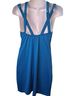 Moa Moa 100% Polyester Solid Blue Cocktail Dress Size S - photo 2
