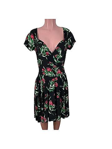 KAMALIKULTURE Sweetheart Draped Jersey Knit Dress  Cocktail Dress (view 1)