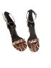 Michael Kors Snake Print Brown Heels Size 8 1/2 - photo 2