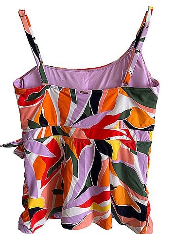 Anne Cole Asymmetrical Side Tide Tankini Swimsuit Top (view 2)