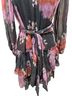 Unsubscribed Floral Multi Color Purple Pink Cocktail Dress Size 8 - photo 5
