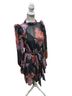 Unsubscribed Floral Multi Color Purple Pink Cocktail Dress Size 8 - photo 2