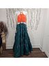 STAUD Orange Green Casual Dress Size L - photo 6