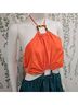 STAUD Orange Green Casual Dress Size L - photo 7