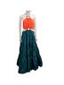 STAUD Orange Green Casual Dress Size L - photo 3