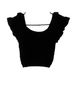 H&M Black Short Sleeve Blouse Size 2 - photo 2