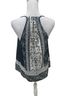 Collective Concepts 100% Poly Floral Multi Color Blue White Sleeveless Blouse Size M - photo 4