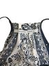 Collective Concepts 100% Poly Floral Multi Color Blue White Sleeveless Blouse Size M - photo 6