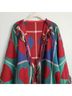 Homemade Checkered-gingham Red Green Cardigan One size - photo 8