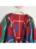 Homemade Checkered-gingham Red Green Cardigan One size - photo 7