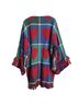 Homemade Checkered-gingham Red Green Cardigan One size - photo 2