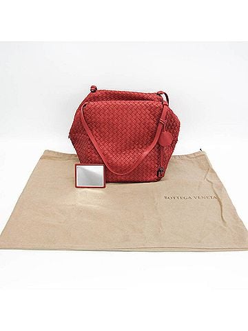 Bottega Veneta Bottega Veneta Intrecciato Women,Men Leather Shoulder Bag,Tote Bag Red Color (view 2)