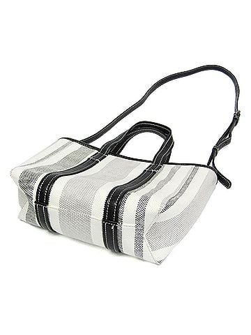 Balenciaga Balenciaga BARBES SMALL 671404 Women's Leather,Polyamide Handbag,Shoulder Bag Black,White (view 2)