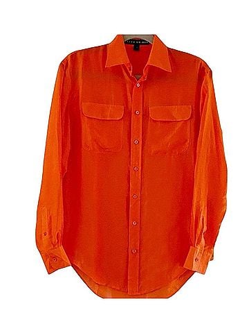 Ralph Lauren Ralph Lauren Mulberry Silk Long Sleeve Button-Down Shirt (view 1)