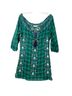 3J Workshop Plaid Teal Black 3/4 Sleeve Blouse Size XS - photo 1