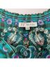 3J Workshop Plaid Teal Black 3/4 Sleeve Blouse Size XS - photo 3