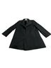 Fleurette 100% Wool Solid Black Wool Coat Size 14 - photo 2