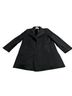 Fleurette 100% Wool Solid Black Wool Coat Size 14 - photo 1