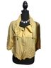 Sandro 55% Linen 45% Rayon 100% Polyester Solid Yellow Jacket Size M - photo 1