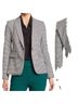 Veronica Beard 69% Polyester 29% Viscose 2% Elastane 100% Polyester Houndstooth Black White Blazer Size 4 - photo 2