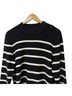 Lauren by Ralph Lauren 100% Cotton Stripes Black White Pullover Sweater Size XXL - photo 5