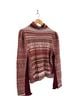 Free People Fair Isle Red Pink White Brown Pullover Sweater Size XS - photo 1
