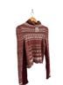 Free People Fair Isle Red Pink White Brown Pullover Sweater Size XS - photo 2