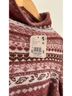 Free People Fair Isle Red Pink White Brown Pullover Sweater Size XS - photo 3