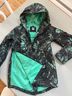 Armada Floral Tropical Black Green Raincoat Size XS - photo 4