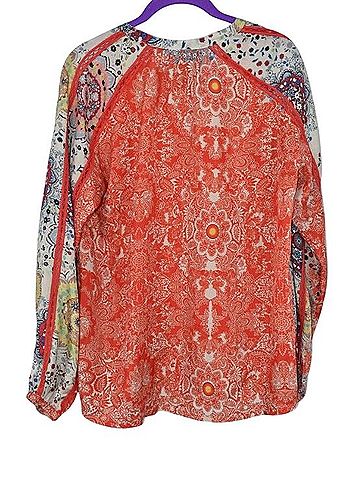 Johnny Was Ellen Paisley Print Blouse Long Sleeve Button-Down Shirt (view 2)