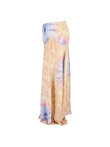 Paco Rabanne Paco Rabanne Tie-Dyed Maxi Skirt in Multicolor Polyester (view 2)