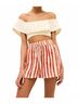 Marie Oliver Red Ana Beach Shorts Size M - photo 2