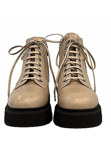 Laurence Dacade Women's Kurt Leather Combat Boots (view 2)