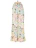 Never Fully Dressed 100% Polyester Floral Multi Color Casual Pants Size 2 - photo 2