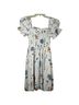 Shein Floral White Blue Multi Color Casual Dress Size S - photo 2