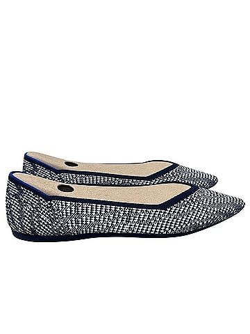 ROTHY'S  Navy Houndstooth Pointed  Flats (view 2)