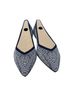 ROTHY'S 100% Recycled Polyester Houndstooth White Blue Flats Size 10 - photo 1
